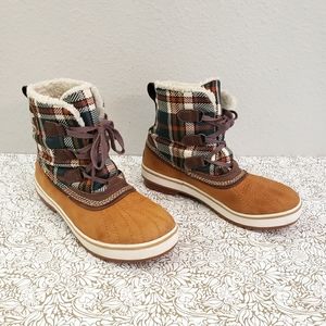 Sorel Tivoli Plaid Waterproof Boots